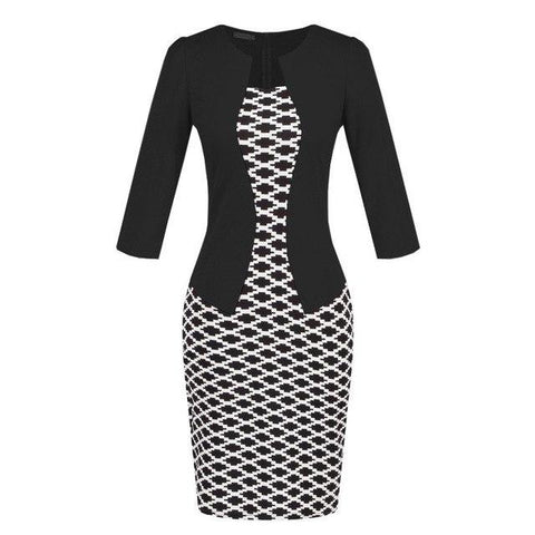 Image of Spring Autumn Formal Bodycon Pencil Dress