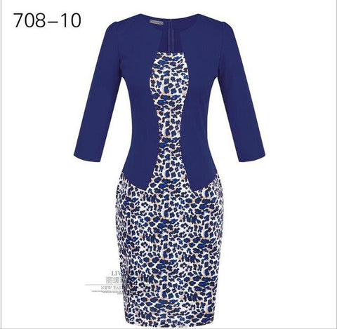Image of Spring Autumn Formal Bodycon Pencil Dress