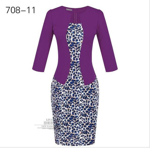 Image of Spring Autumn Formal Bodycon Pencil Dress