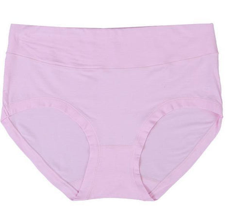 Image of High Waist Bamboo Fiber Ladies Underwear Abdomen Drawing Trigonometric Panties