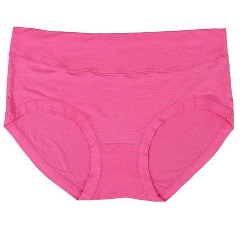 Image of High Waist Bamboo Fiber Ladies Underwear Abdomen Drawing Trigonometric Panties