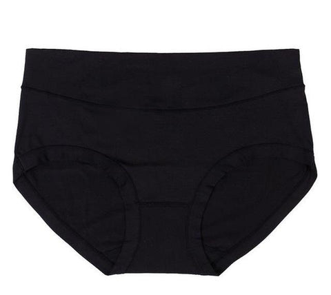 Image of High Waist Bamboo Fiber Ladies Underwear Abdomen Drawing Trigonometric Panties