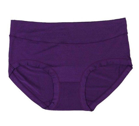 Image of High Waist Bamboo Fiber Ladies Underwear Abdomen Drawing Trigonometric Panties