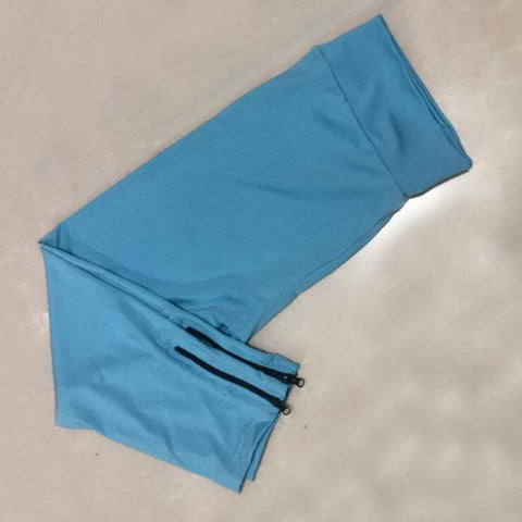 Image of Sexy Zipper Pants Leggings Fitness Polyester Pants