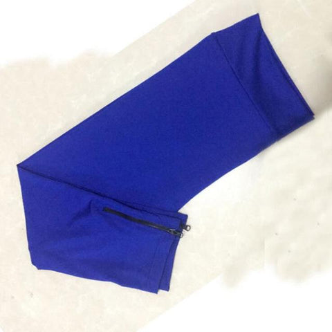 Image of Sexy Zipper Pants Leggings Fitness Polyester Pants