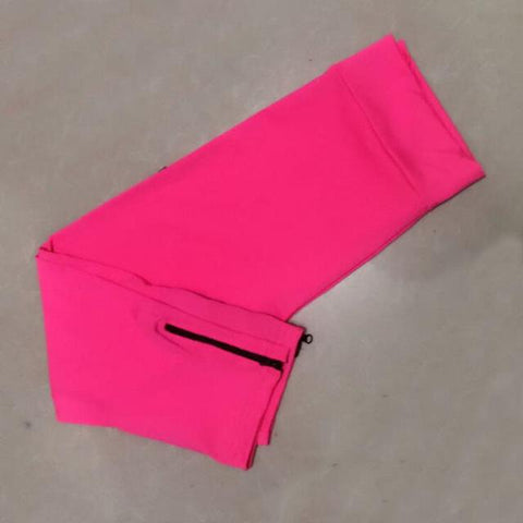 Image of Sexy Zipper Pants Leggings Fitness Polyester Pants
