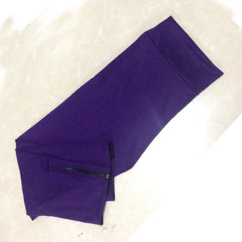 Image of Sexy Zipper Pants Leggings Fitness Polyester Pants
