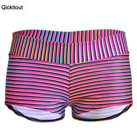 Image of Sexy Galaxy Scales Cute Cat Leopard Digital Print Elasticity Shorts