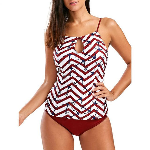 Image of Sexy Bikinis High Waist Swimsuit Two Pieces Bathing Suit