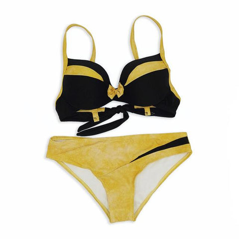 Image of Sexy Splicing Push Up Bikinis Women Swimwear