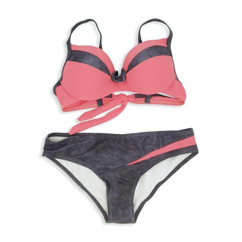 Image of Sexy Splicing Push Up Bikinis Women Swimwear