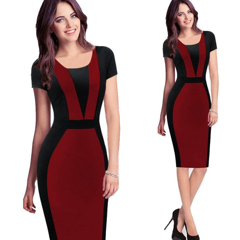 Image of Summer Patchwork Club Sexy Dress One-piece