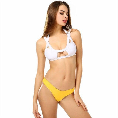 Image of Push Up Swimsuit Sling Bikini Set