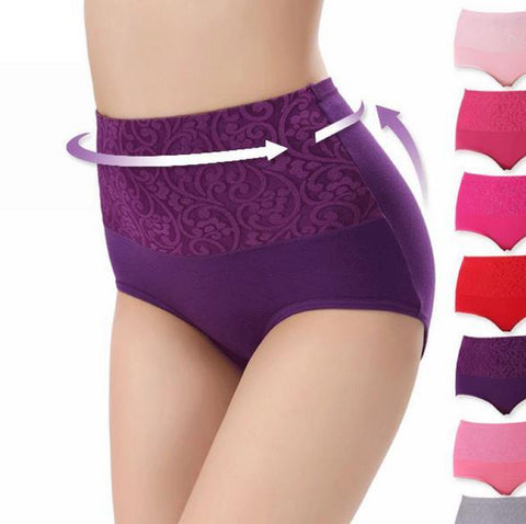 Image of Printing Belly in Carry Buttock Briefs Underwear Women Seamless Panties