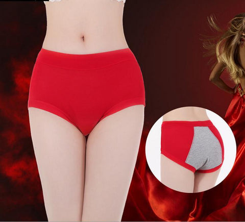 Image of Physiological panties menstrual period breathable leakproof health plue size ladies underwear