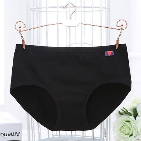 Image of Plus Size Thin Breifs Mid Waist Seamless Breathable Intimates Panties