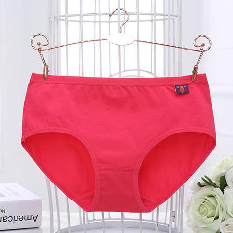 Image of Plus Size Thin Breifs Mid Waist Seamless Breathable Intimates Panties