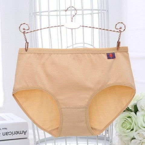 Image of Plus Size Thin Breifs Mid Waist Seamless Breathable Intimates Panties
