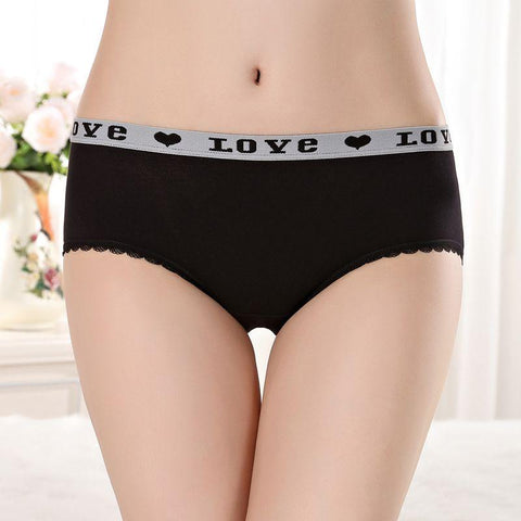 Image of Seamless Cotton Underwear Briefs Mid Waist Sexy Panties