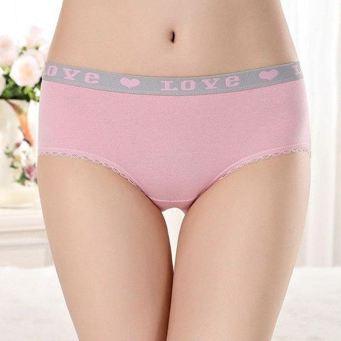 Image of Seamless Cotton Underwear Briefs Mid Waist Sexy Panties