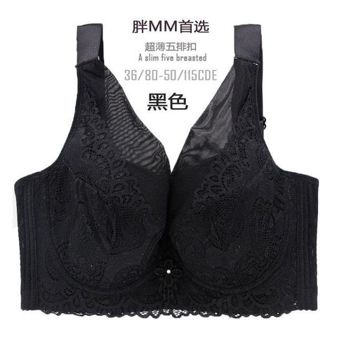 Image of push up bras women thin no padding mesh lace D E F cup
