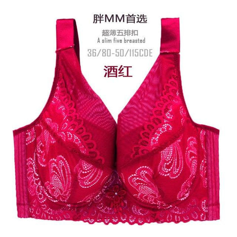 Image of push up bras women thin no padding mesh lace D E F cup
