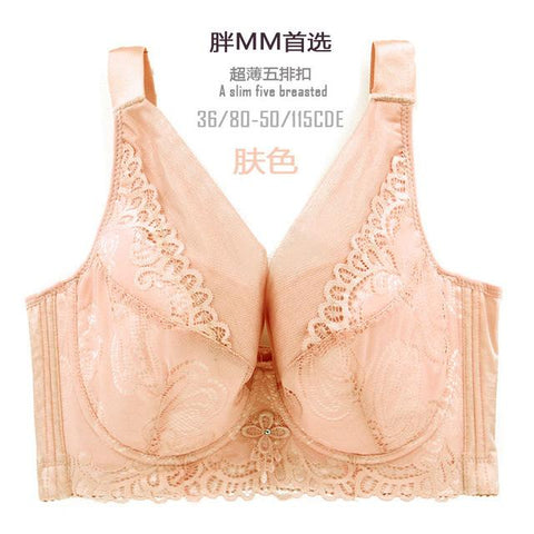 Image of push up bras women thin no padding mesh lace D E F cup