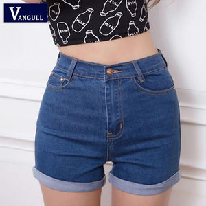 Sexy Ripped Denim Mid Waist  Jeans Shorts