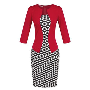 Spring Autumn Formal Bodycon Pencil Dress