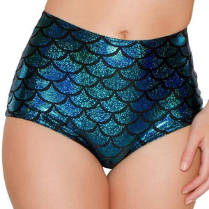 Sexy Lingerie Women High Waist Scale Mermaid Briefs Panties Shorts Underwear