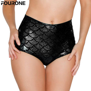 Sexy Lingerie Women High Waist Scale Mermaid Briefs Panties Shorts Underwear