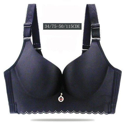 Image of Plus size C D E Cup women seamless bra no rims thin soft bra