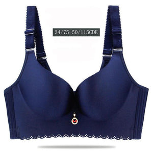 Plus size C D E Cup women seamless bra no rims thin soft bra