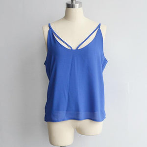 Spaghetti Strap Slim Vest Female Tanks