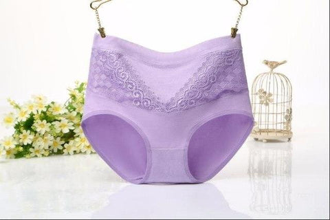 Image of High Waist Pure Cotton Body Shaping Abdomen Slim Underwear Breathable Large Size