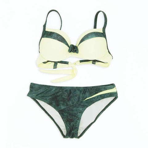 Image of Sexy Splicing Push Up Bikinis Women Swimwear