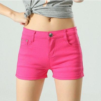 Image of BerylBella Women Shorts Mujer Summer Elastic Waist