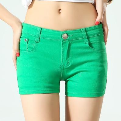 Image of BerylBella Women Shorts Mujer Summer Elastic Waist