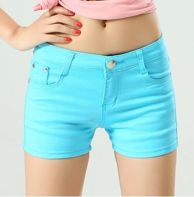 Image of BerylBella Women Shorts Mujer Summer Elastic Waist