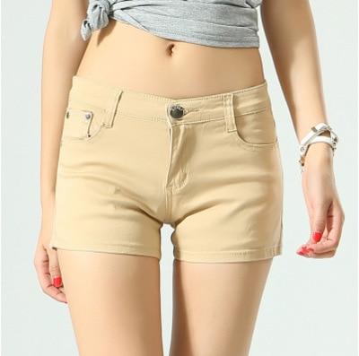 Image of BerylBella Women Shorts Mujer Summer Elastic Waist