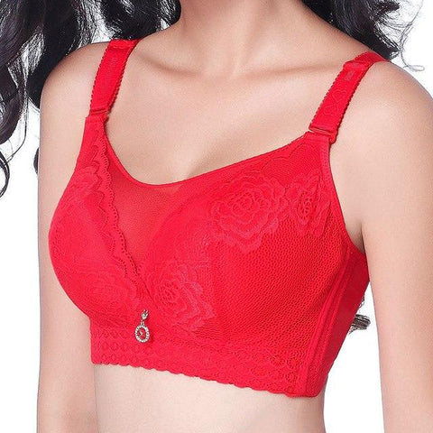 Image of Big size full cup sexy lace push up bra