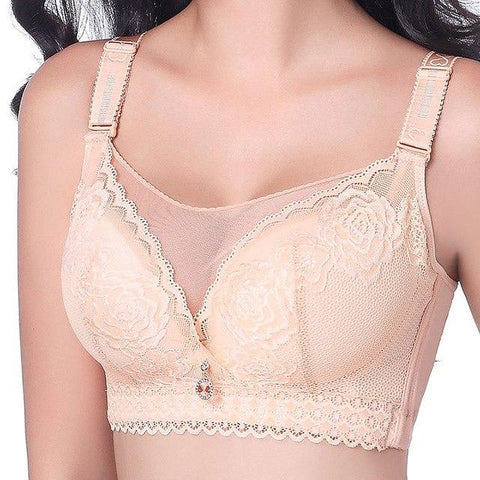 Image of Big size full cup sexy lace push up bra