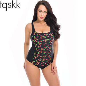 One Piece Plus Size Backless Bodysuit Bathing Suit Beachwear Retro Vintage Swimsuit