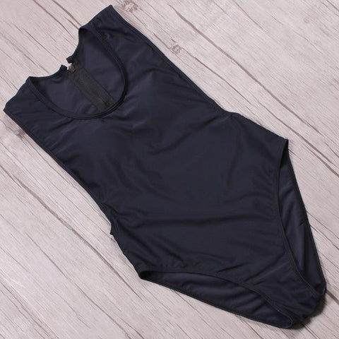 Image of One Piece Swimsuit Solid Gauze