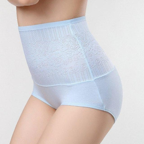 Image of High Waist Postnatal Cotton Panties Soft Breathable Shaping Waist Slim Underpants