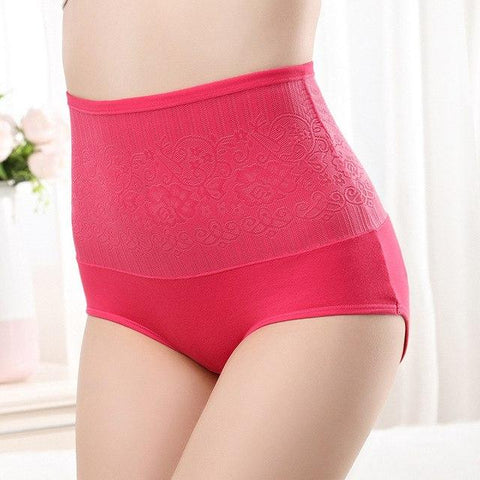 Image of High Waist Postnatal Cotton Panties Soft Breathable Shaping Waist Slim Underpants