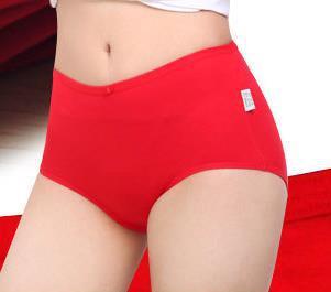 Image of Anti Bacterial Cotton Spandex Briefs Natural Color Comfortable Women Panties