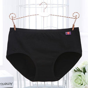 Plus Size Thin Breifs Mid Waist Seamless Breathable Intimates Panties