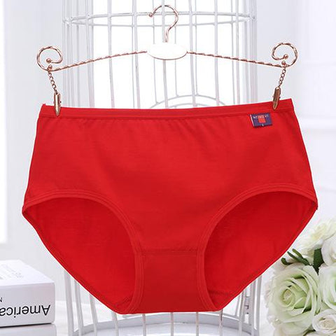 Image of Plus Size Thin Breifs Mid Waist Seamless Breathable Intimates Panties