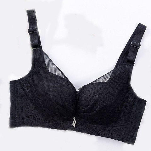 Image of Wireless Padded Up Embroidery Lace Bra